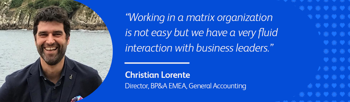Quote from Christian Lorente Director, BP&A EMEA General Accounting at BD